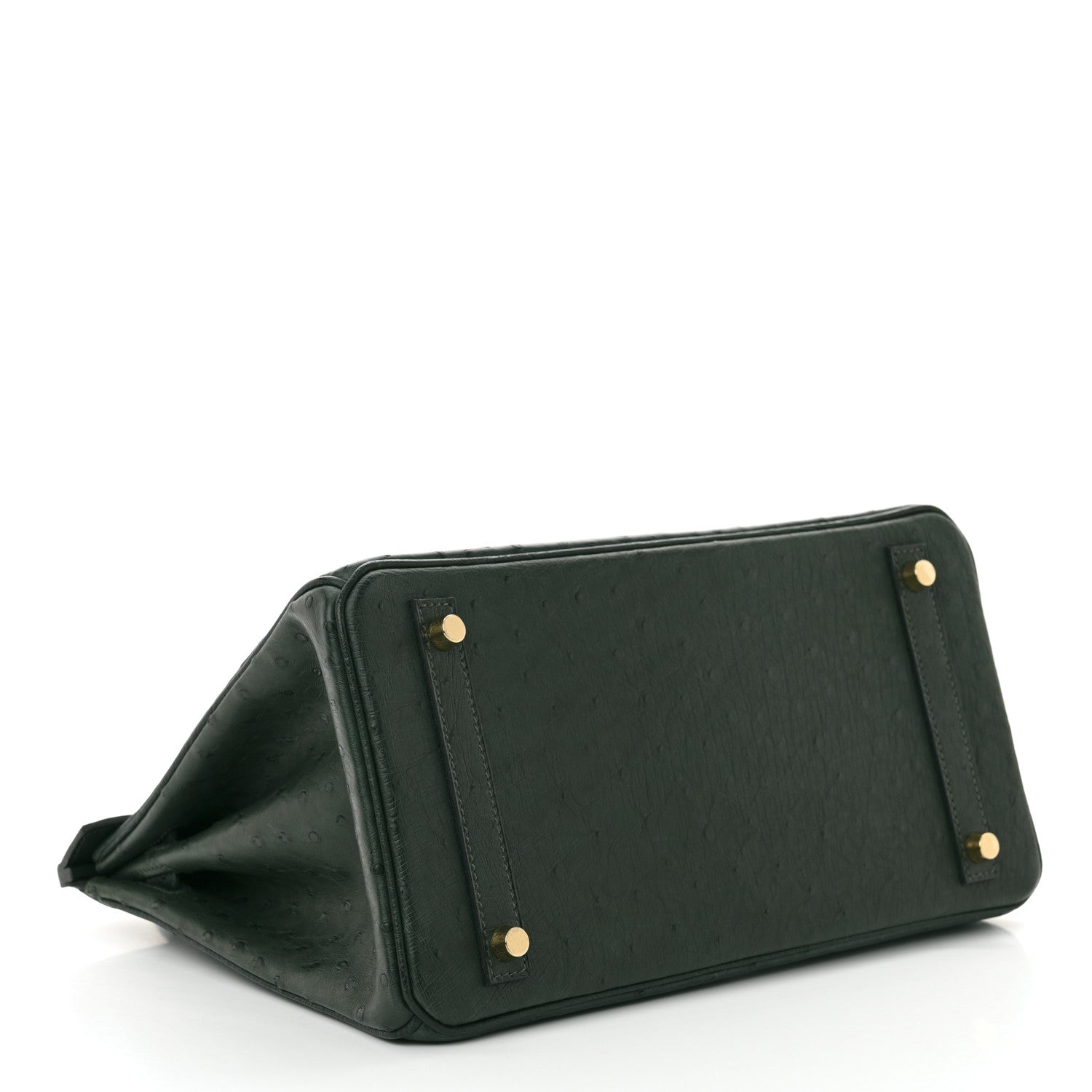 Hermes Ostrich Birkin 30 Vert Titien 4 of 10