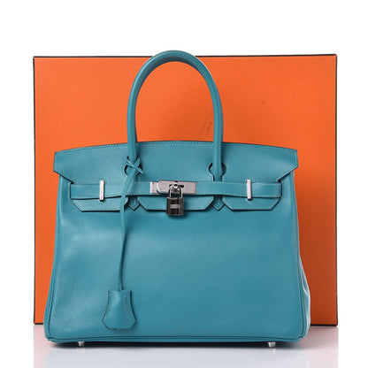 Hermes Swift Birkin 30 Turquoise 30 of 30