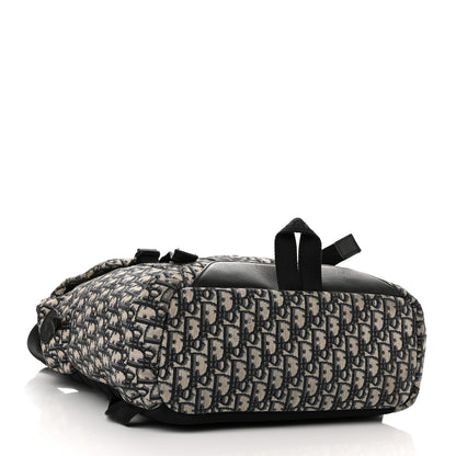 Christian Dior Oblique Explorer Backpack Blue Black 4 of 9