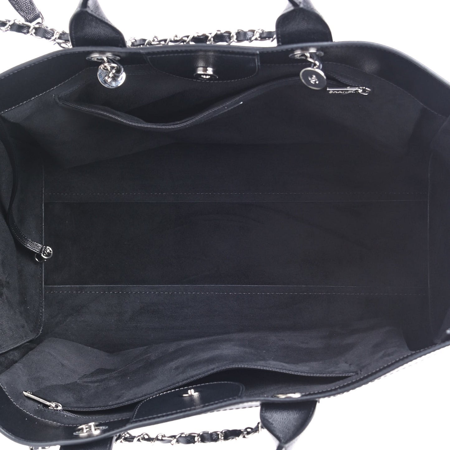 Caviar Extra Large Studded Deauville Tote Black