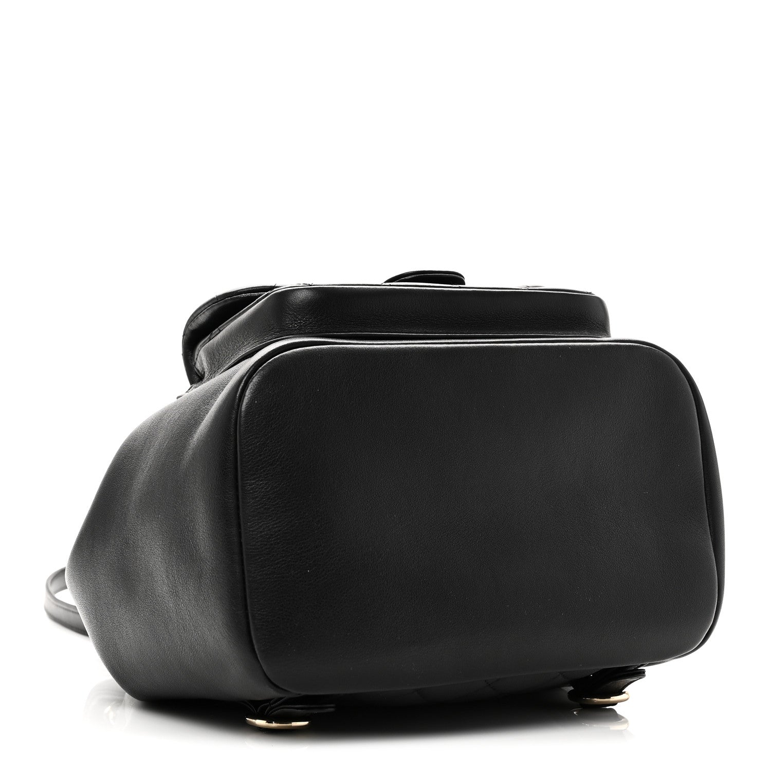Chanel Lambskin Quilted Large Duma Drawstring Backpack Black 4 of 10