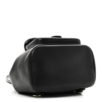 Chanel Lambskin Quilted Large Duma Drawstring Backpack Black 4 of 10