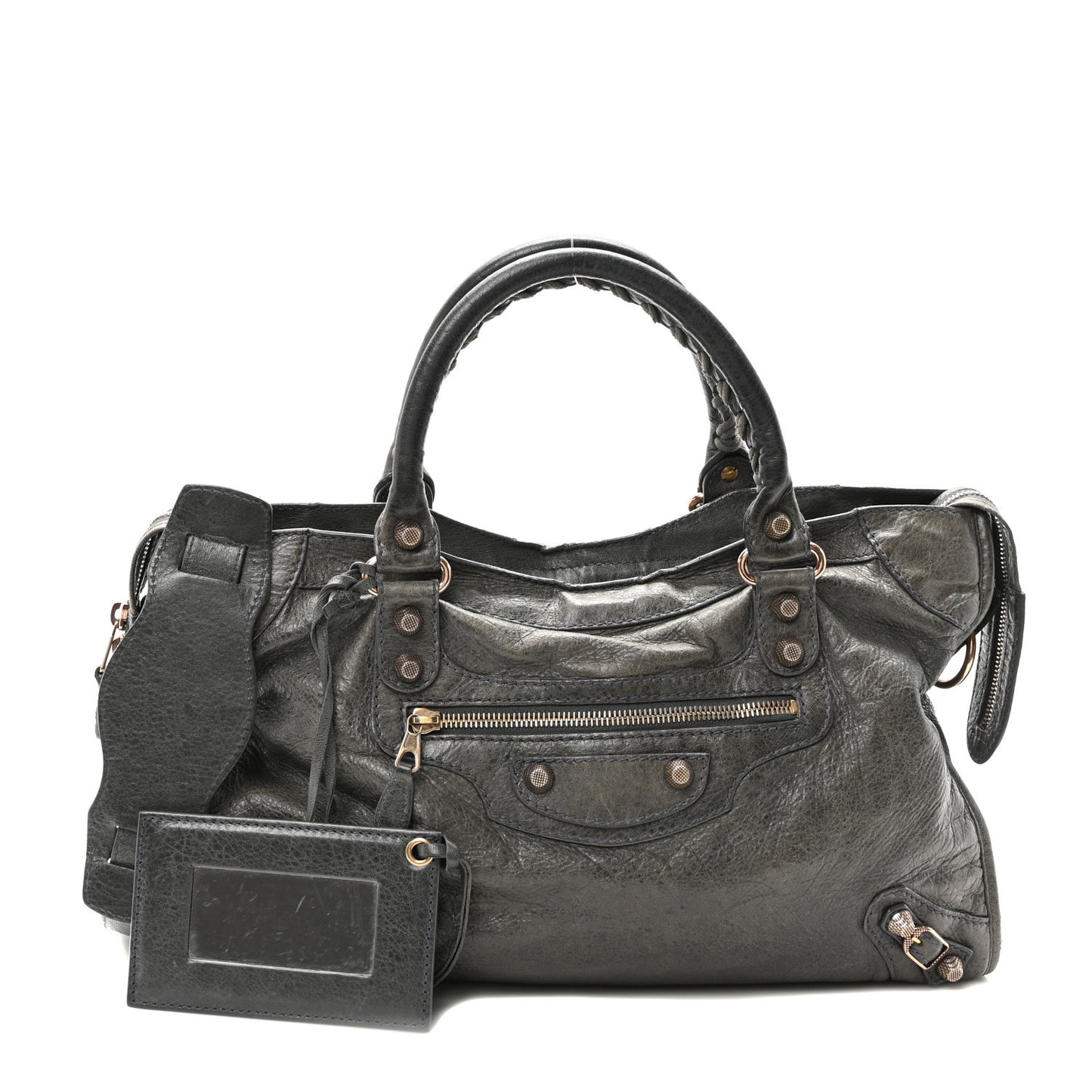 Agneau Giant 12 Rose Gold Hardware City Anthracite