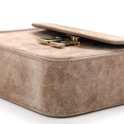 Lanvin Suede JL Carnet Crossbody Mocha 8 of 10