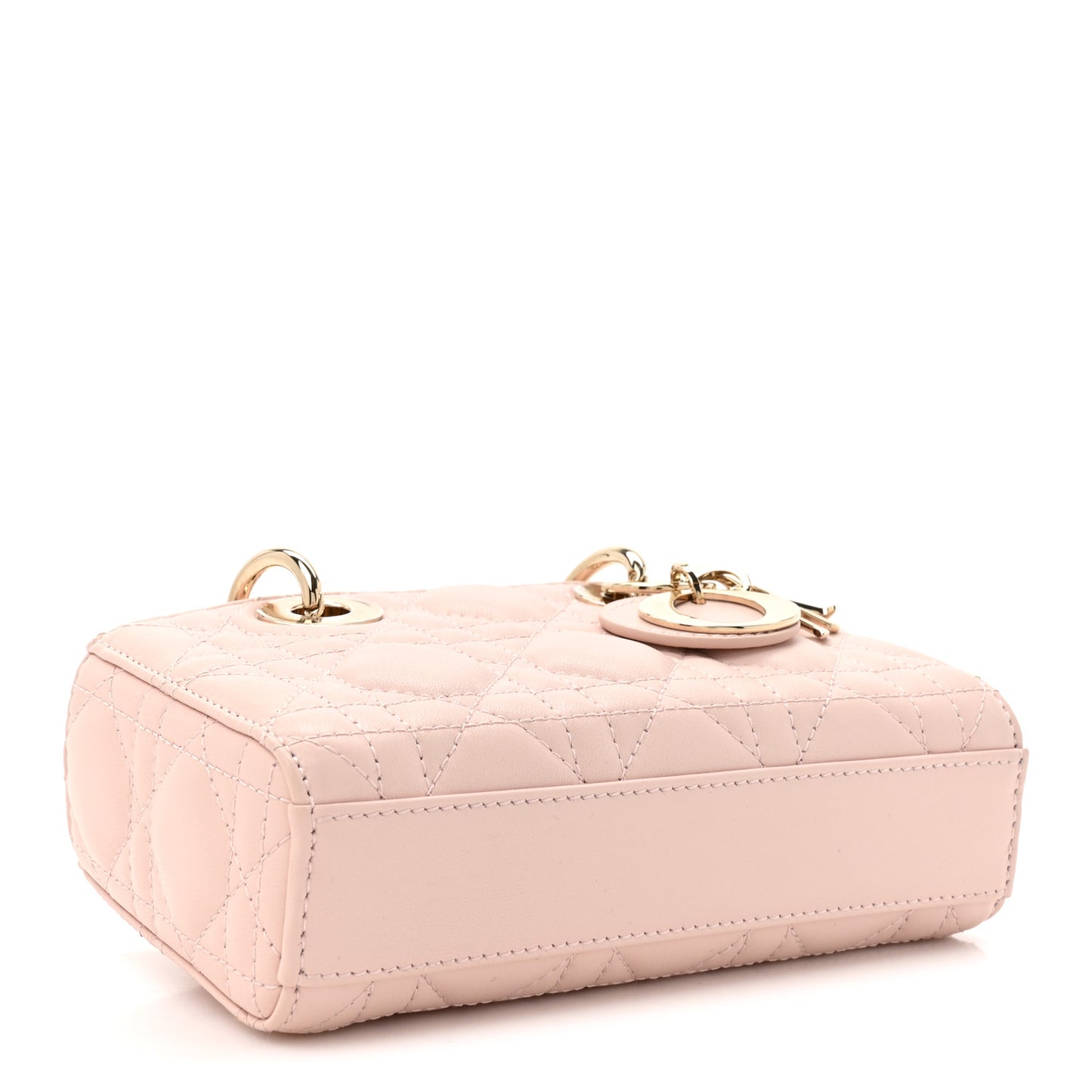 Lambskin Cannage Micro Lady D-Joy Powder Pink
