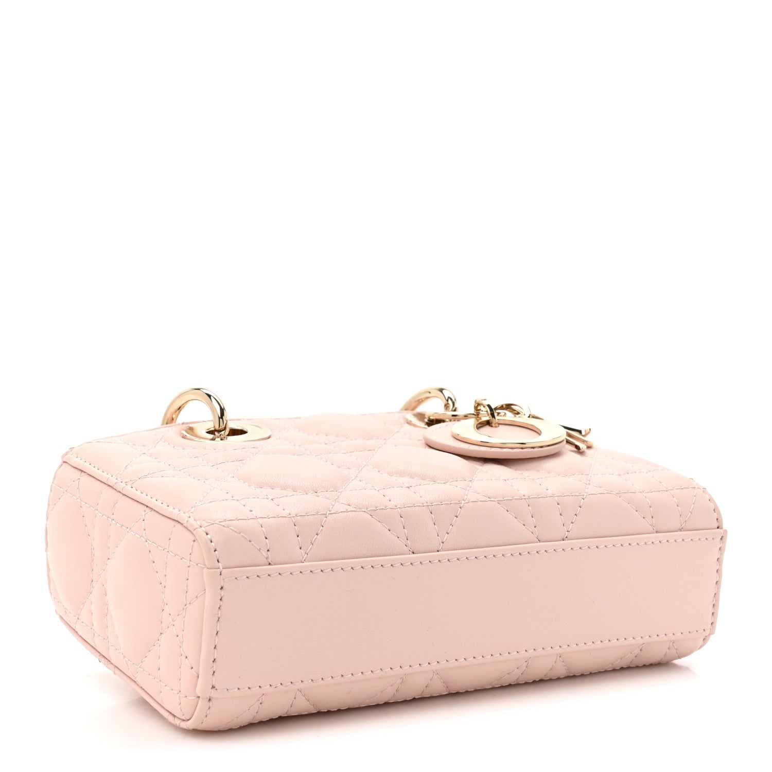 Christian Dior Lambskin Cannage Micro Lady D-Joy Powder Pink 4 of 13