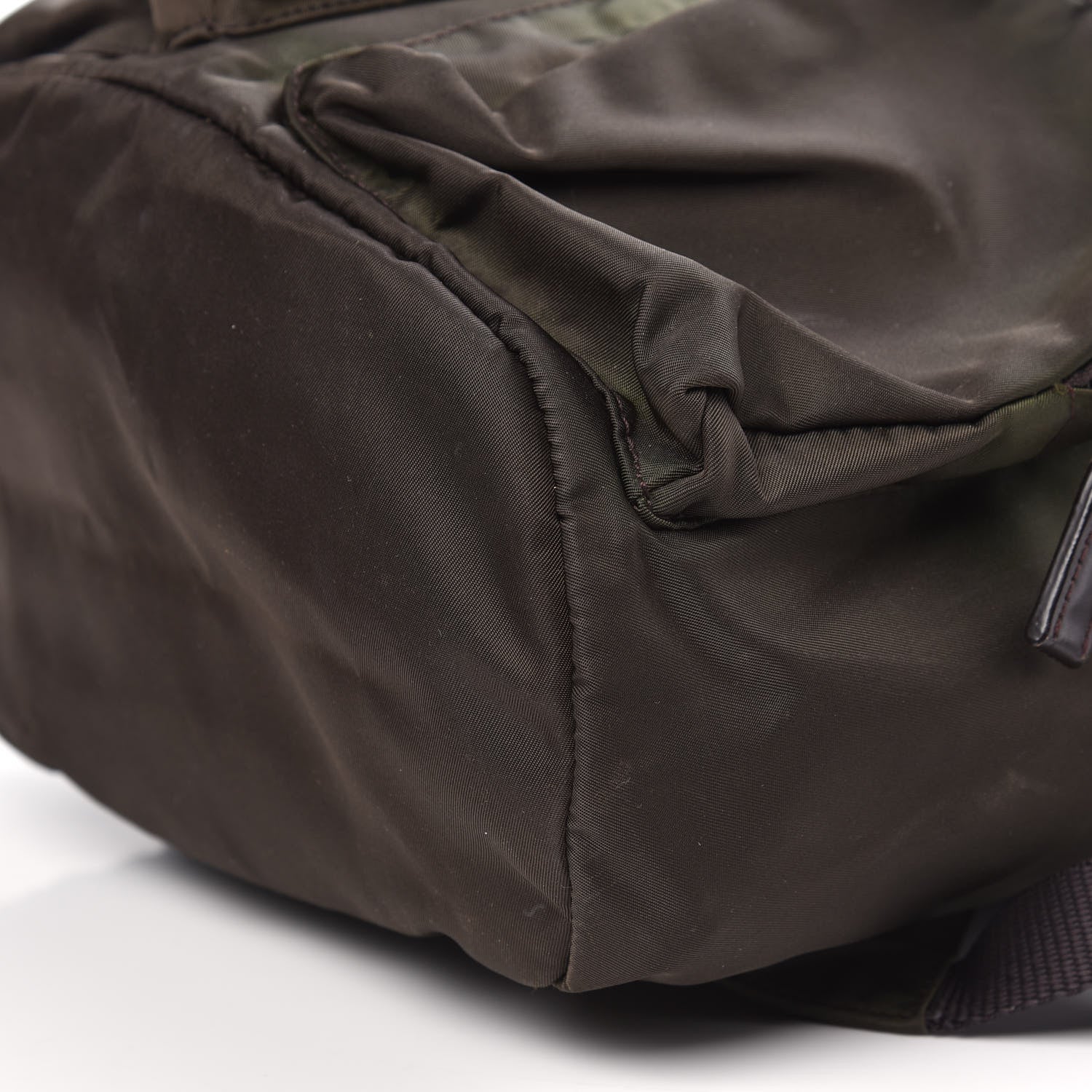 Prada Nylon Vela Saffiano Backpack Ebano 10 of 11