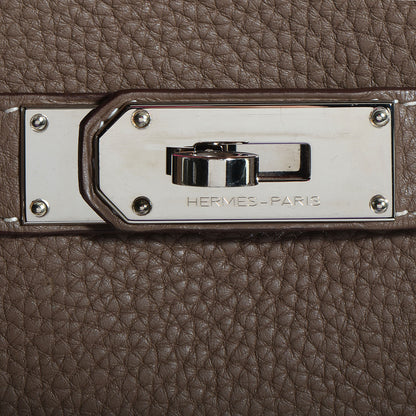 Hermes Taurillon Clemence Jypsiere 34 Etoupe 17 of 18