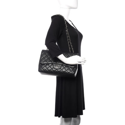 Chanel Caviar Quilted Jumbo Single Flap Black 2 of 10