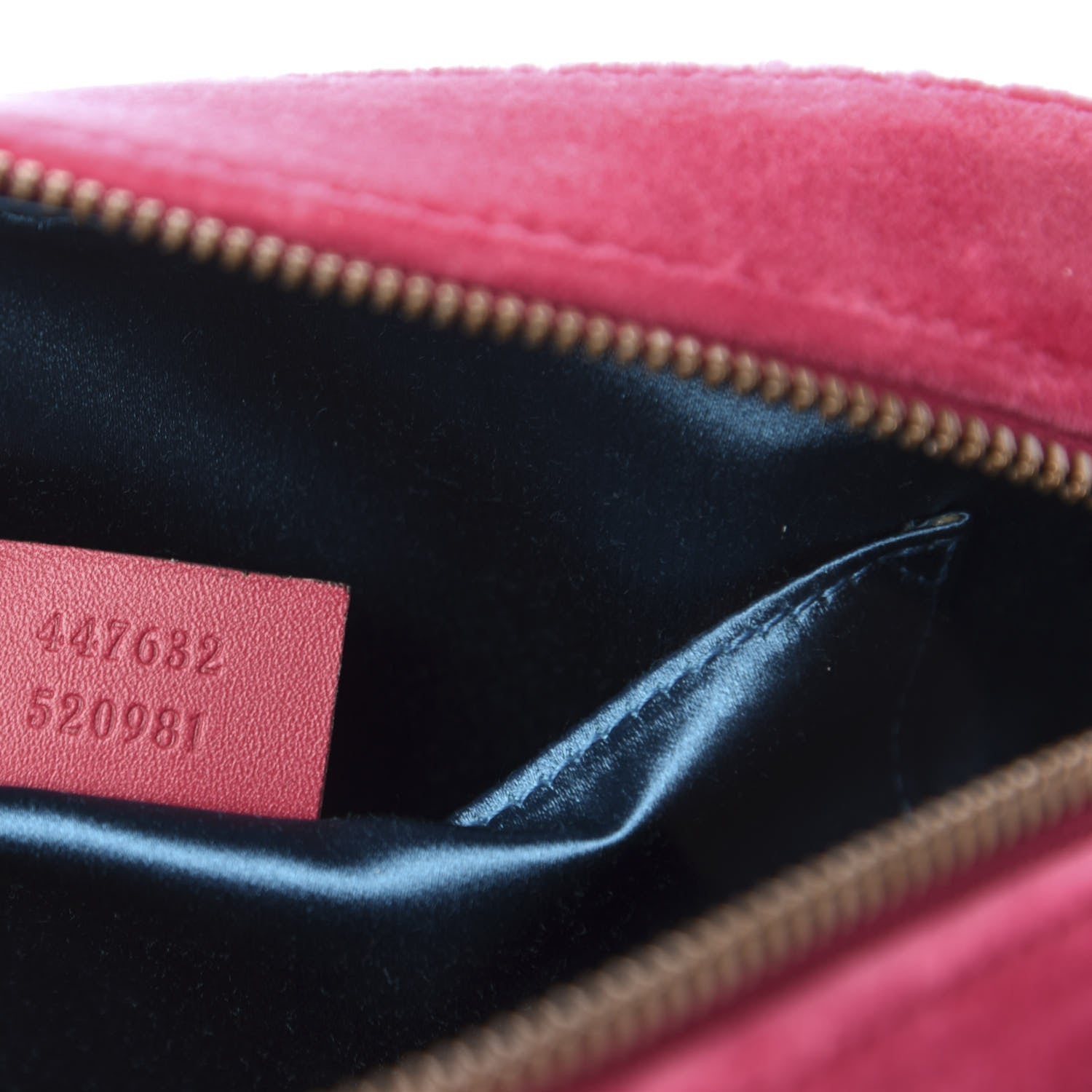 Gucci Velvet Matelasse Small GG Marmont Chain Shoulder Bag Light Raspberry Rose 7 of 11