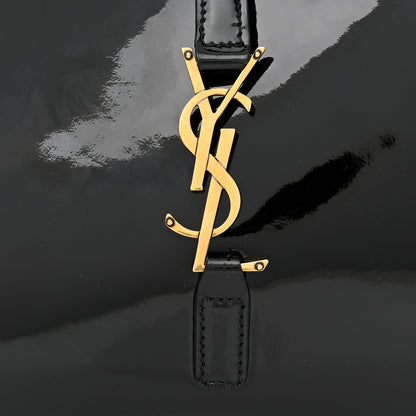 Saint Laurent Patent Le 5 A 7 Hobo Black 7 of 9