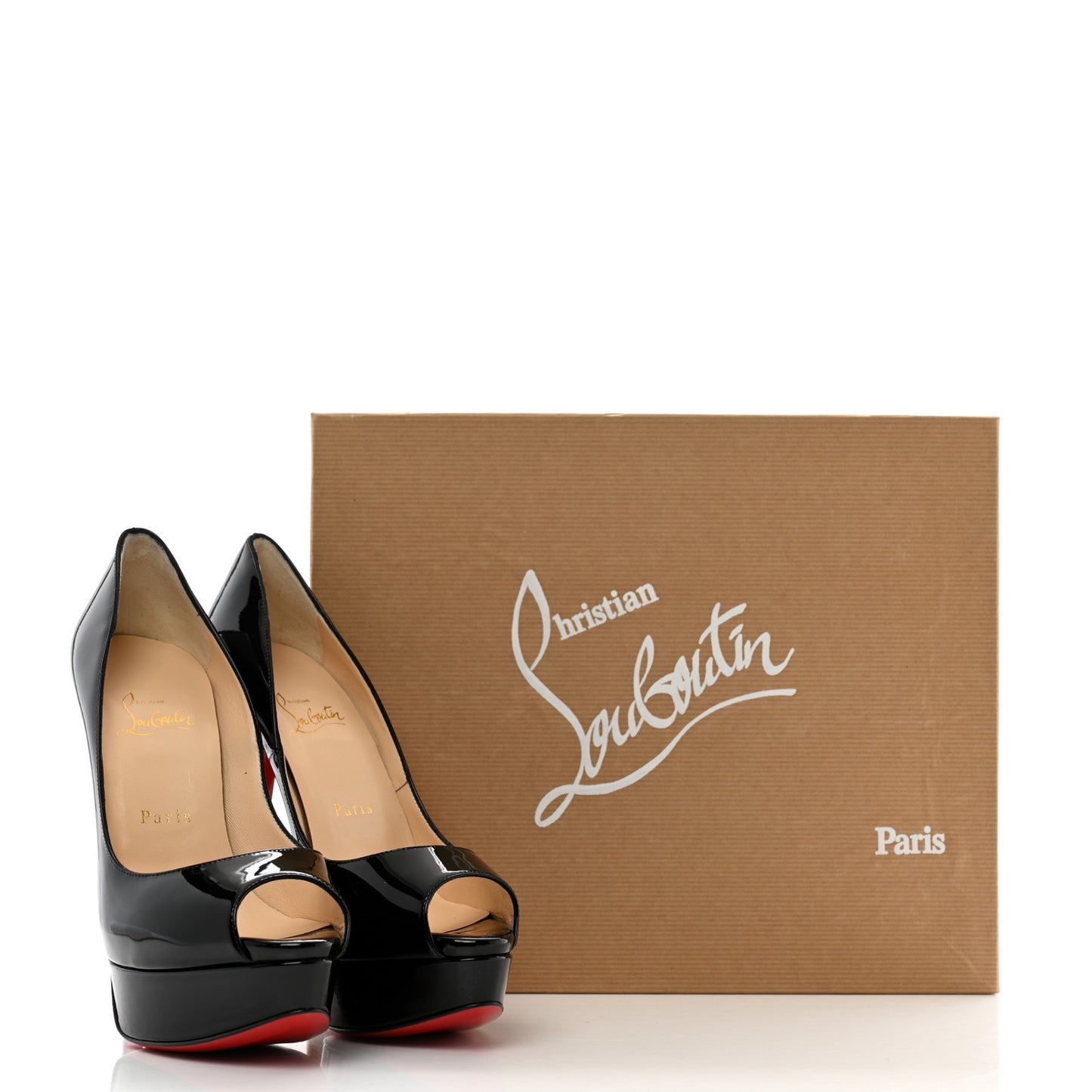 Patent Lady Peep 150 Pumps 38 Black