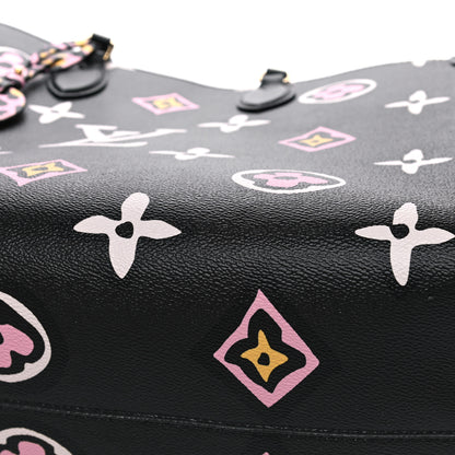 Louis Vuitton Monogram Giant Wild At Heart Onthego GM Black 9 of 9