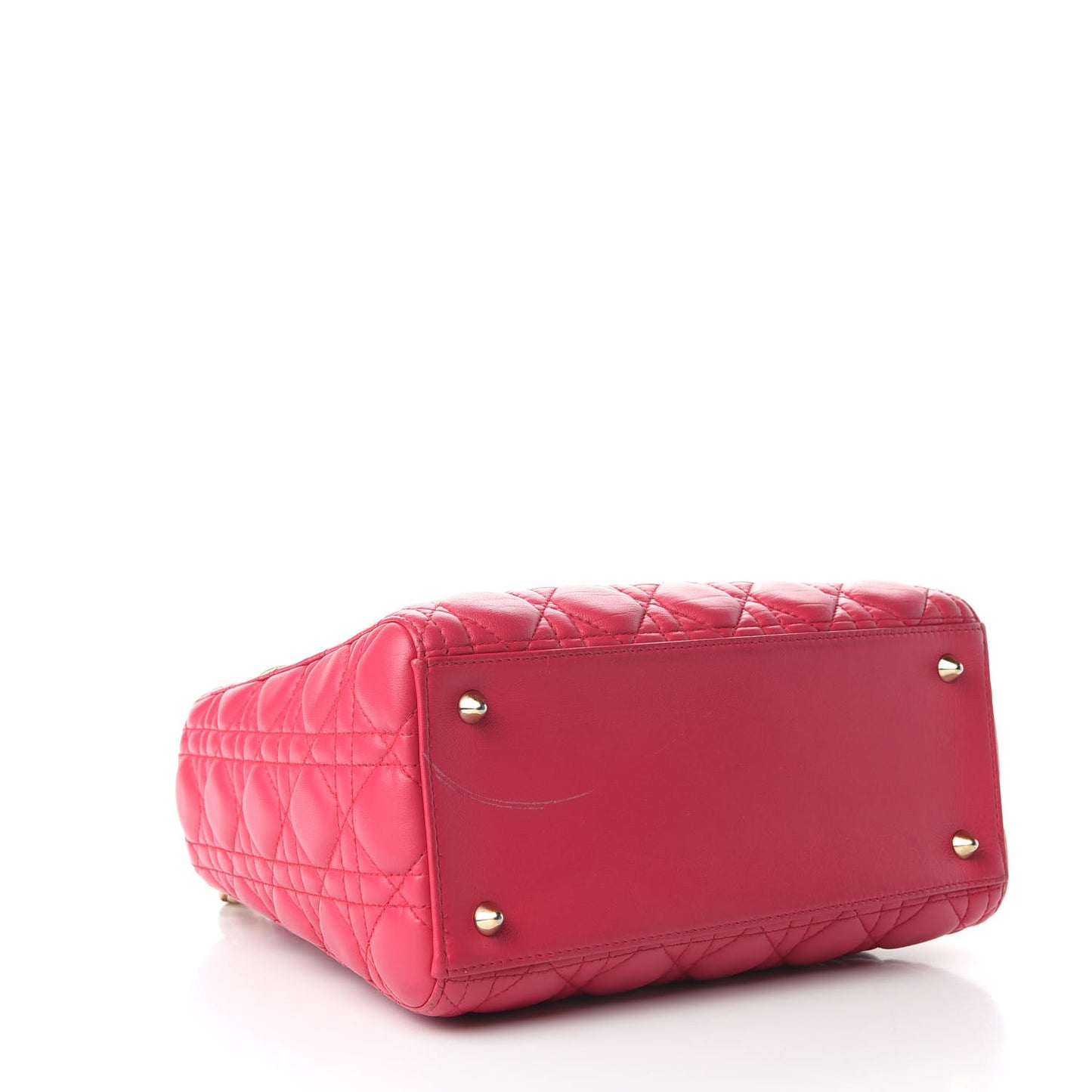 Lambskin Cannage Medium Lady Dior Pink