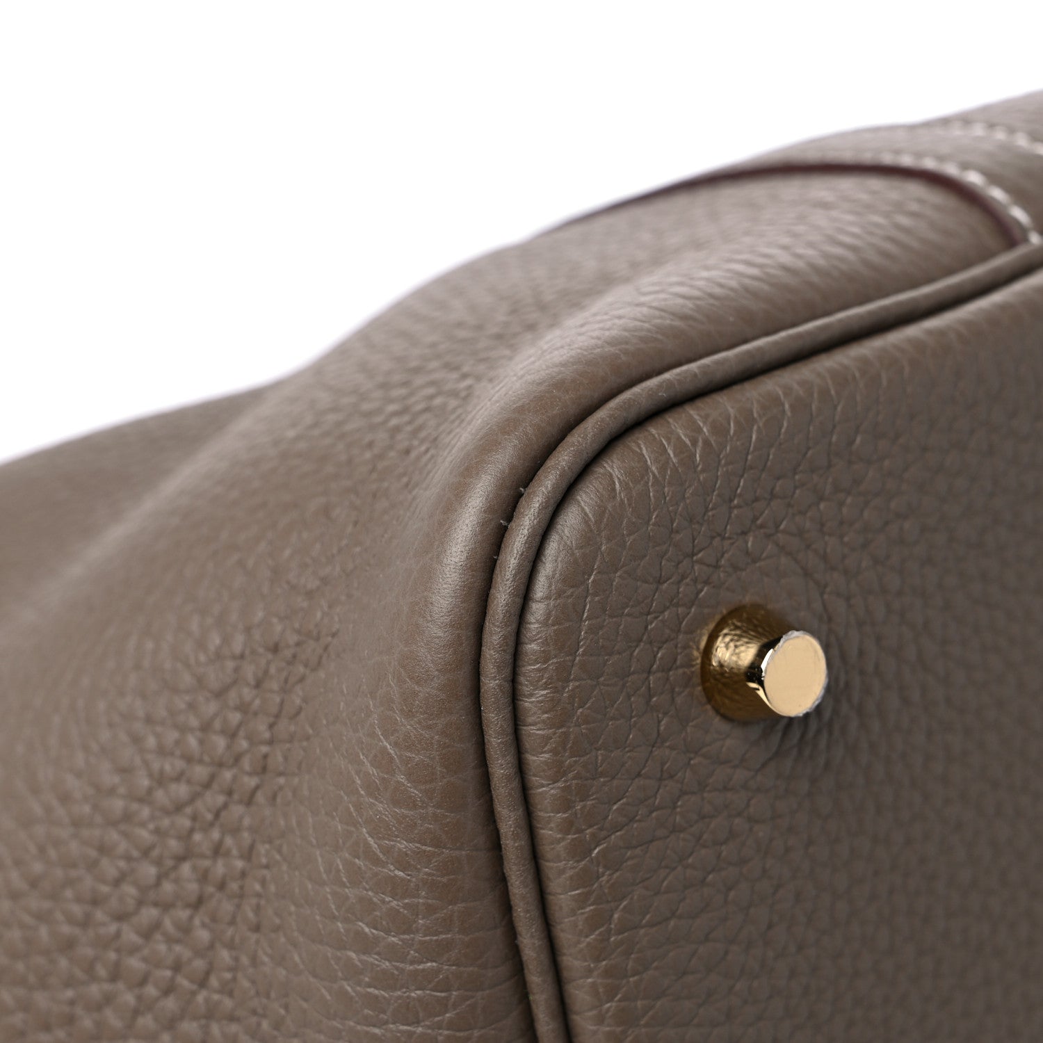 Hermes Taurillon Clemence Picotin Lock 22 MM Etoupe 9 of 11