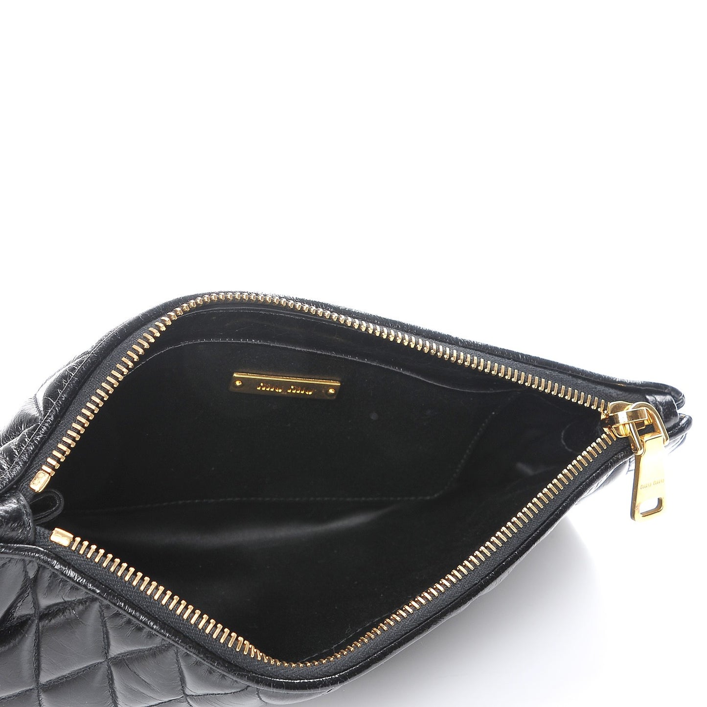 Vitello Shine Wristlet Nero Black