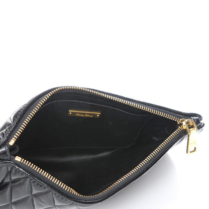 Miu Miu Vitello Shine Wristlet Nero Black 5 of 7