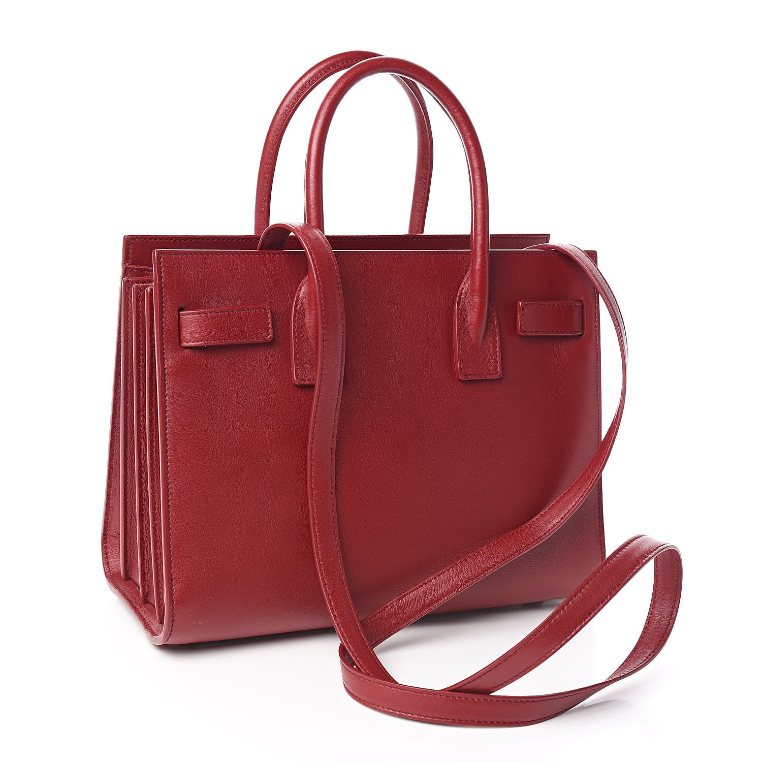 Saint Laurent Calfskin Baby Sac De Jour Red 5 of 9