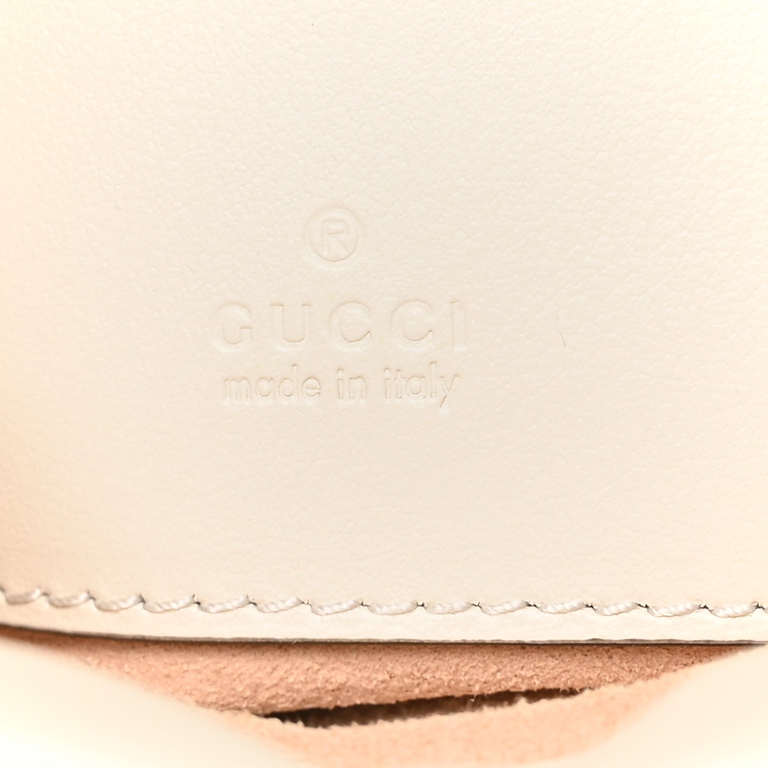 Gucci Calfskin Matelasse Mini GG Marmont 2.0 Bucket Bag White 7 of 11