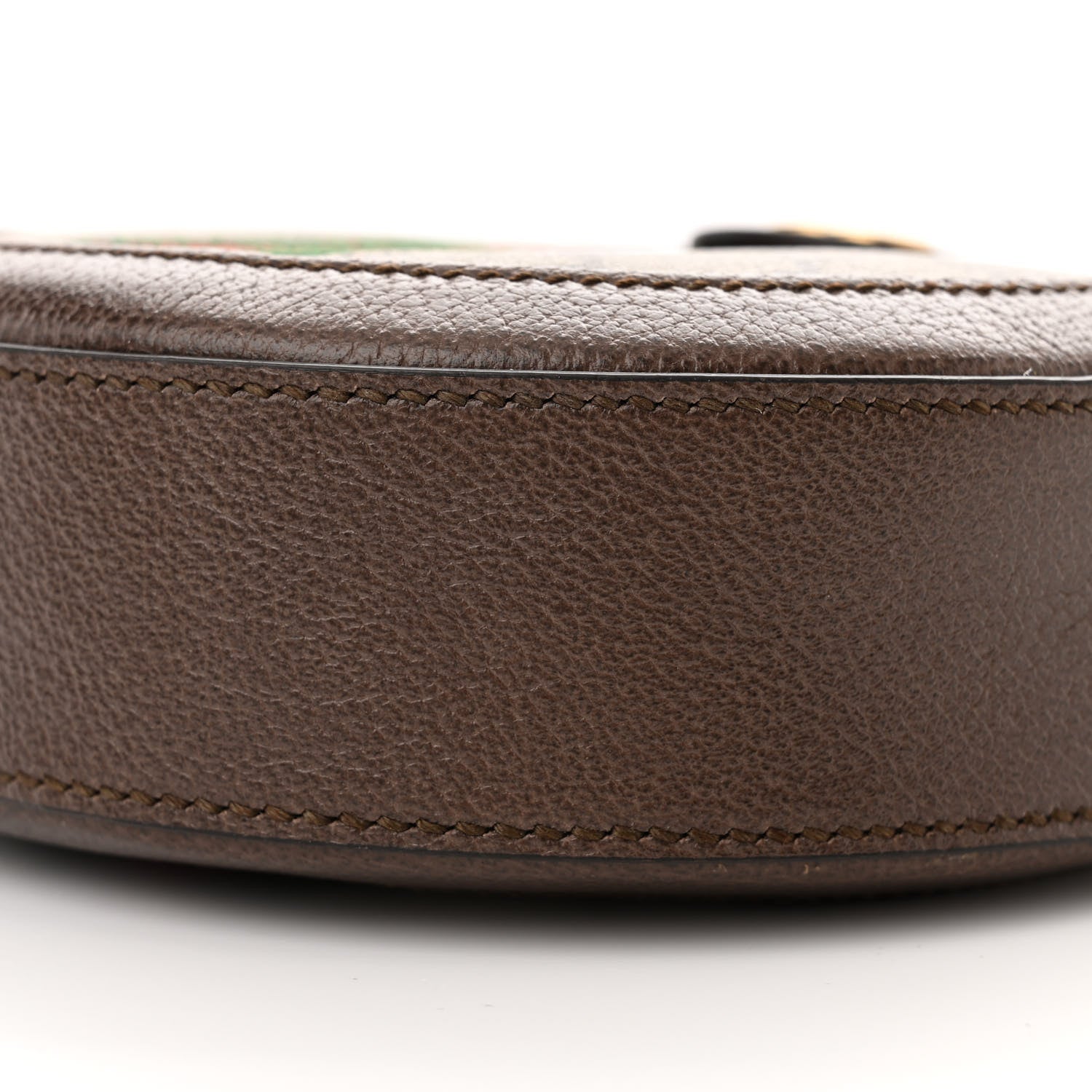Gucci GG Supreme Monogram Web Mini Ophidia Round Shoulder Bag Brown 10 of 10