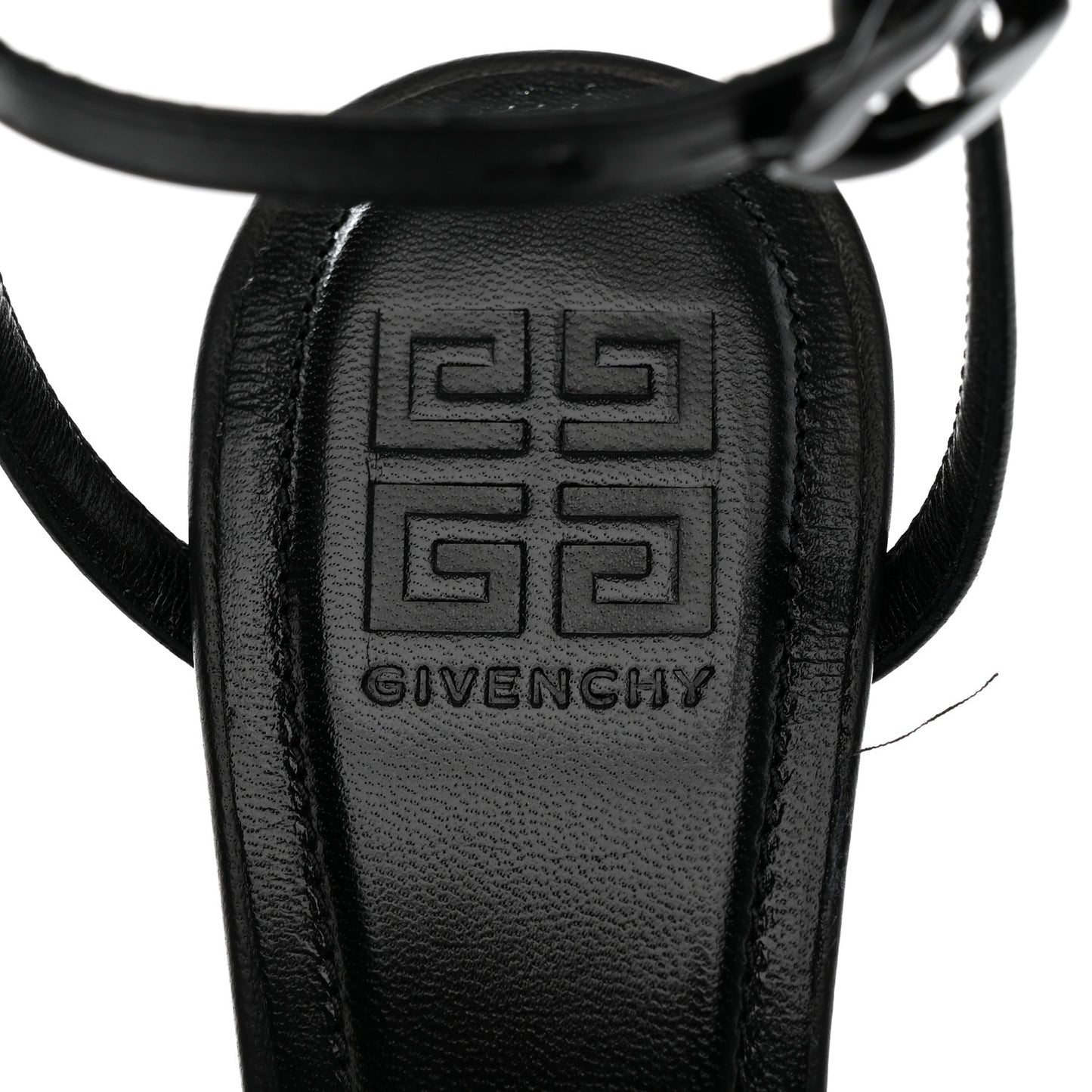 Smooth Nappa Crystal G Cube 105mm Sandals 38.5 Black Silvery
