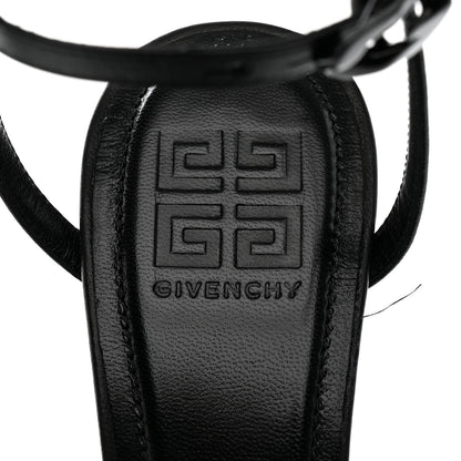 Givenchy Smooth Nappa Crystal G Cube 105mm Sandals 38.5 Black Silvery 7 of 8