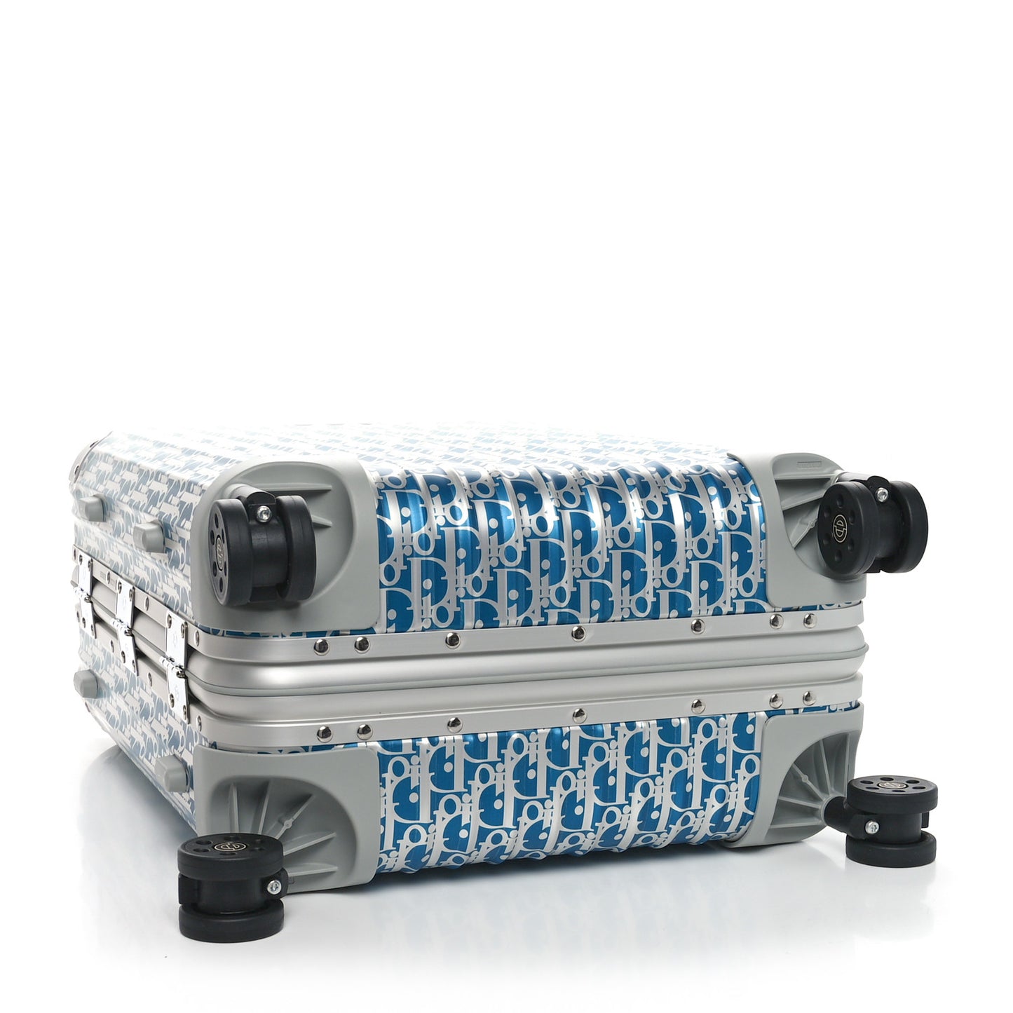 X RIMOWA Aluminum Gradient Cabin Luggage Blue Multi