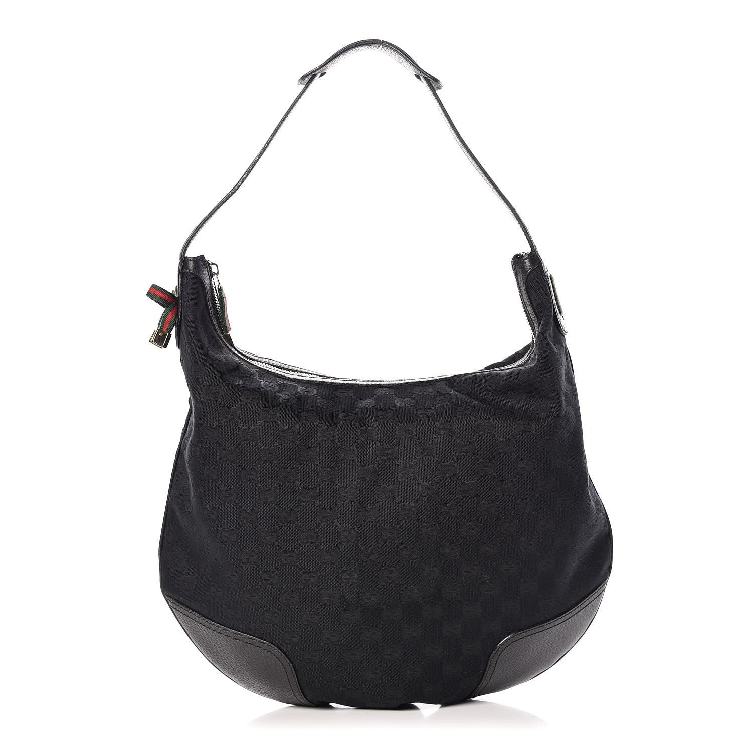 Gucci Monogram Large Princy Hobo Black 1 of 13