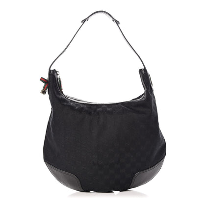 Gucci Monogram Large Princy Hobo Black 1 of 13