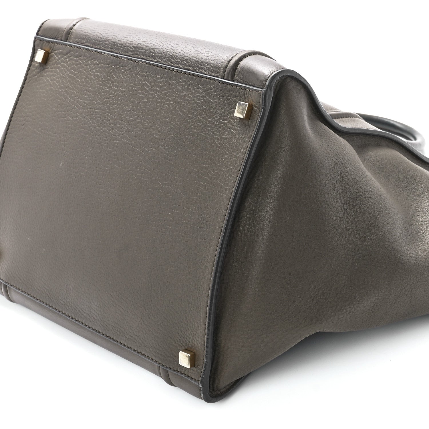 Celine Supple Calfskin Medium Phantom Luggage Khaki Cobalt Trim 12 of 12