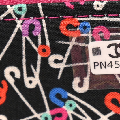 Chanel Caviar Quilted CC Zip Around Card Holder Dark Pink 7 of 8
