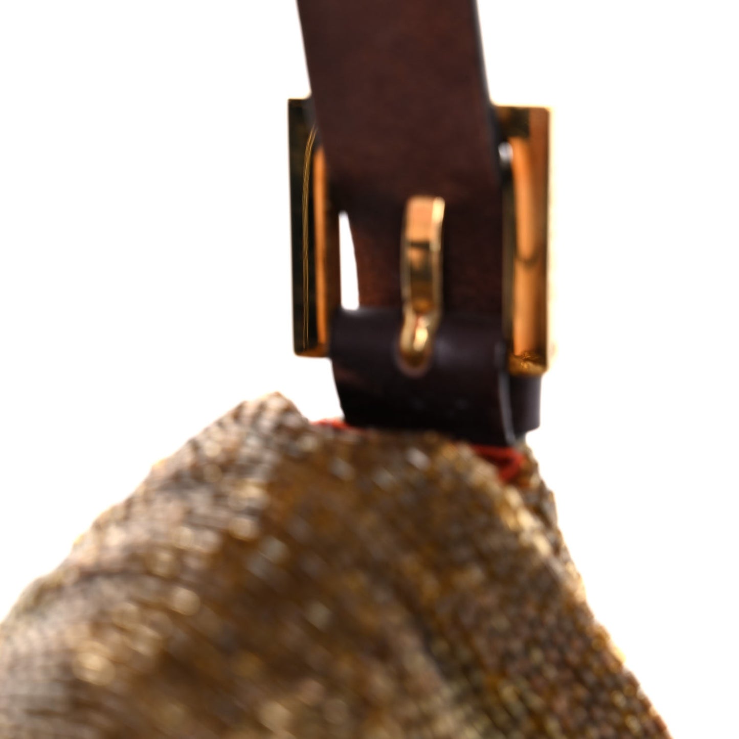 Beaded Baguette Beige Gold