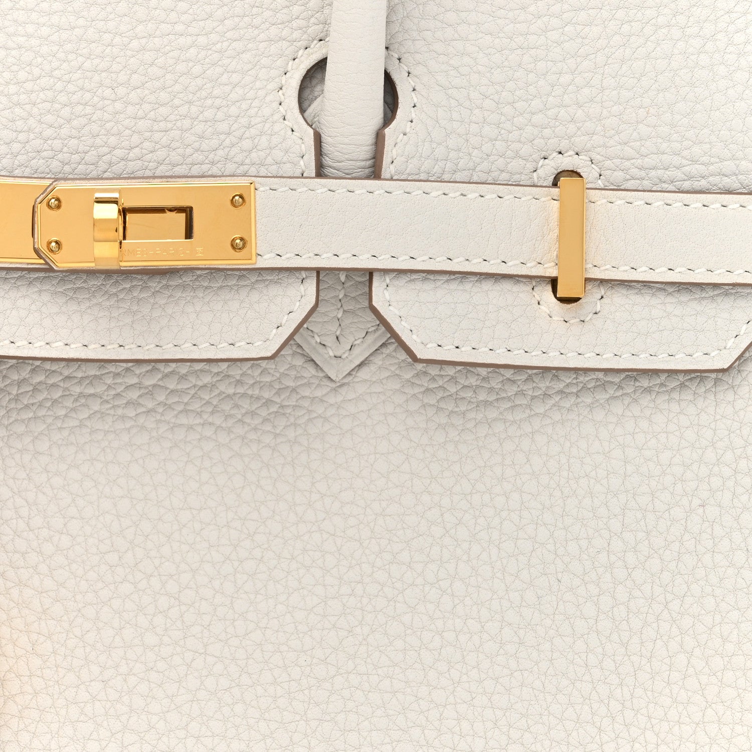 Hermes Togo Birkin 25 Gris Pale 8 of 12