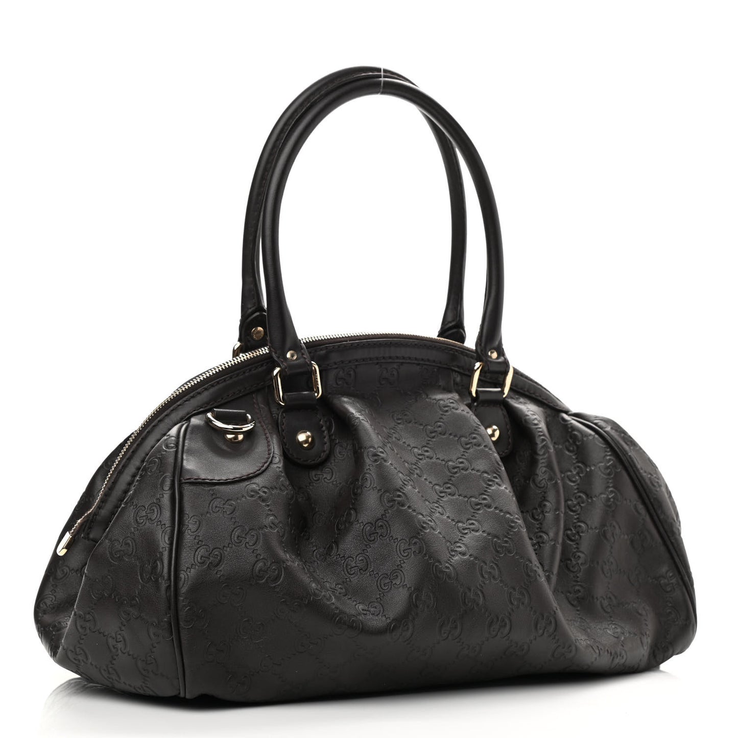 Guccissima Medium Sukey Boston Chocolate