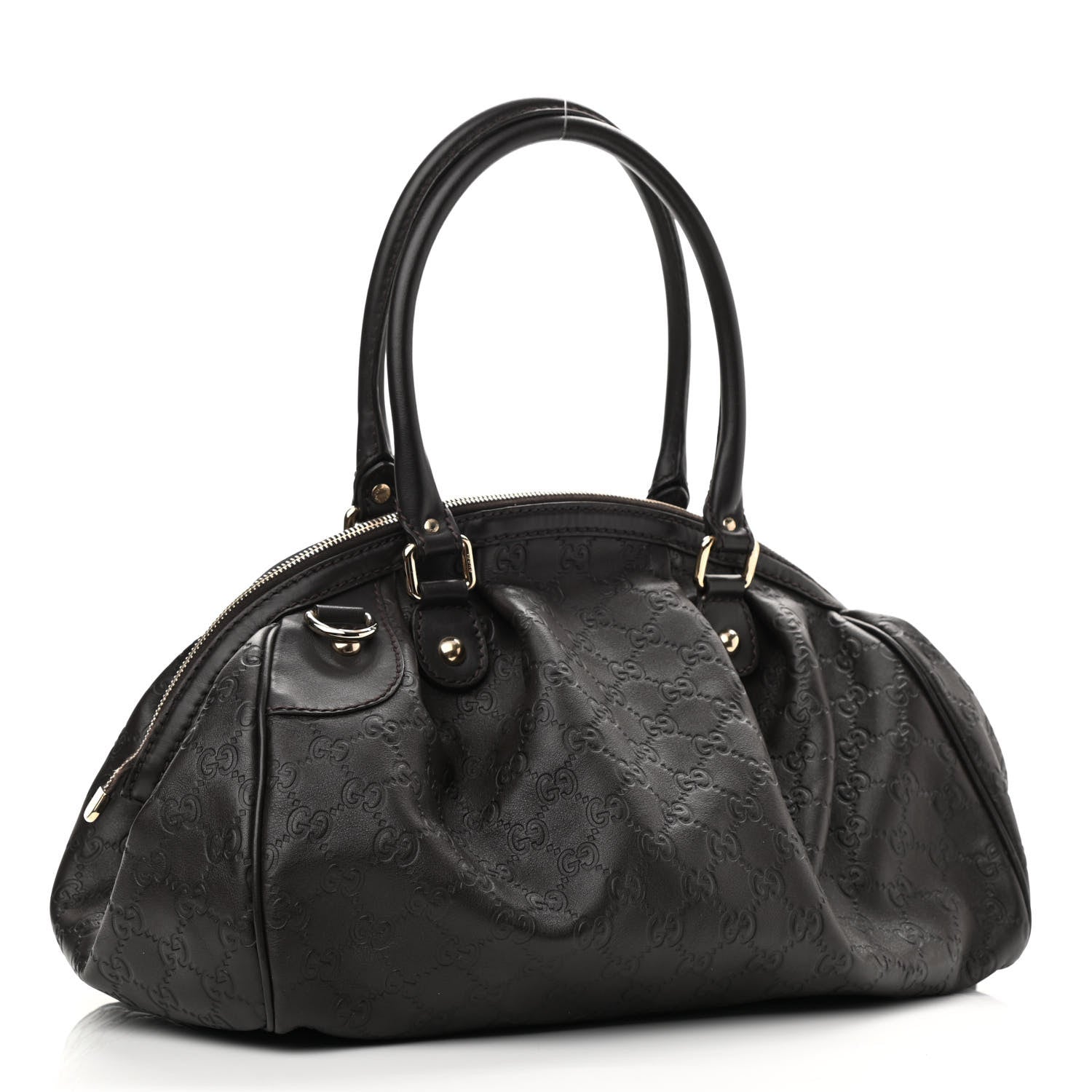 Gucci Guccissima Medium Sukey Boston Chocolate 3 of 10