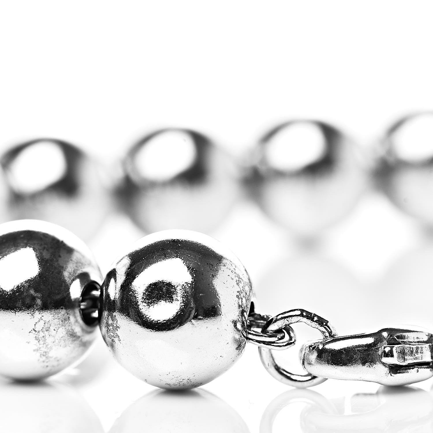 Tiffany Sterling Silver 10mm HardWear Ball Bracelet 4 of 4