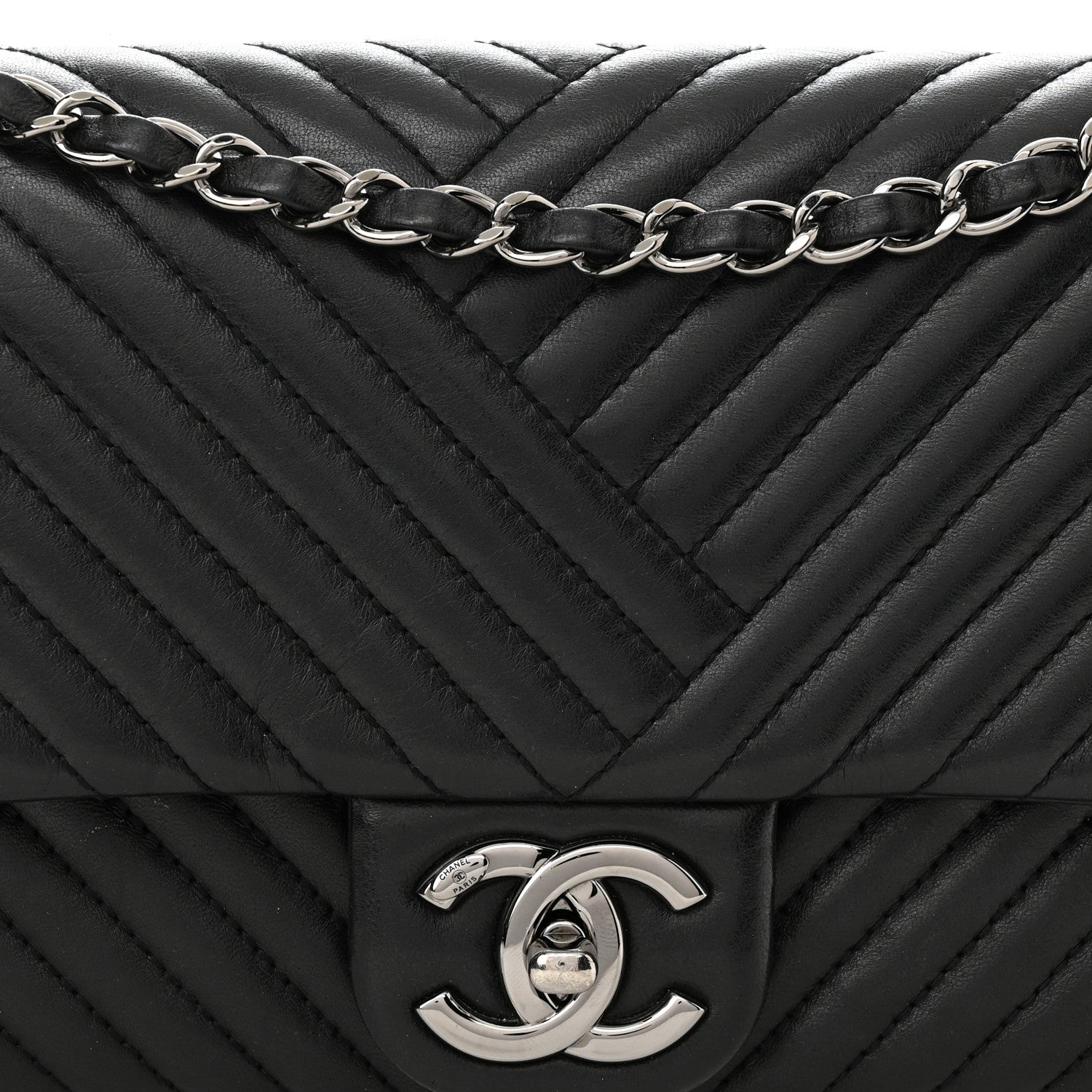 Chanel Lambskin Small CC Crossing Flap Black 8 of 11