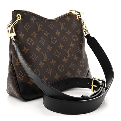 Louis Vuitton Monogram Odeon PM Black 3 of 9