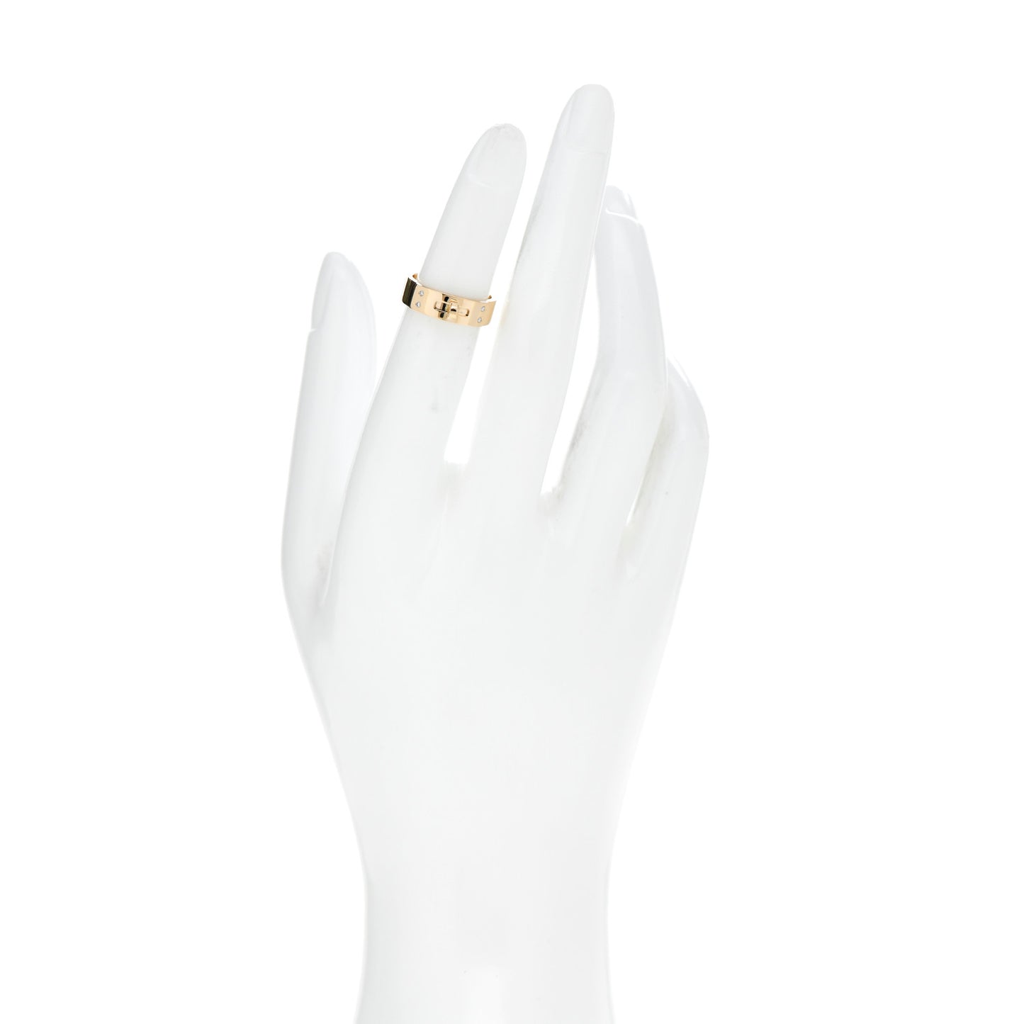 18K Yellow Gold Diamond PM Kelly Ring 47 4