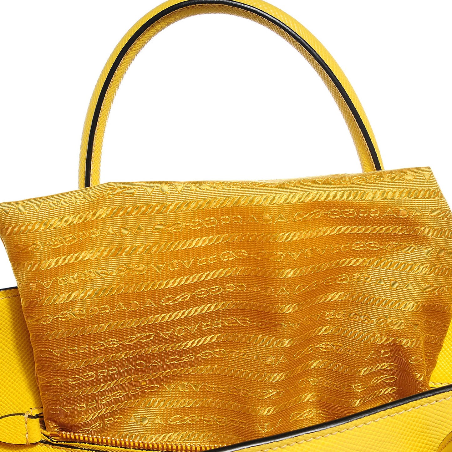 Saffiano Cuir Front Pocket Tote Girasole