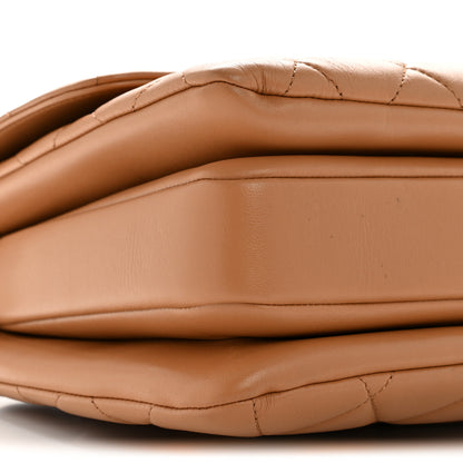 Chanel Lambskin Quilted Medium Trendy CC Flap Dual Handle Bag Camel 9 of 14