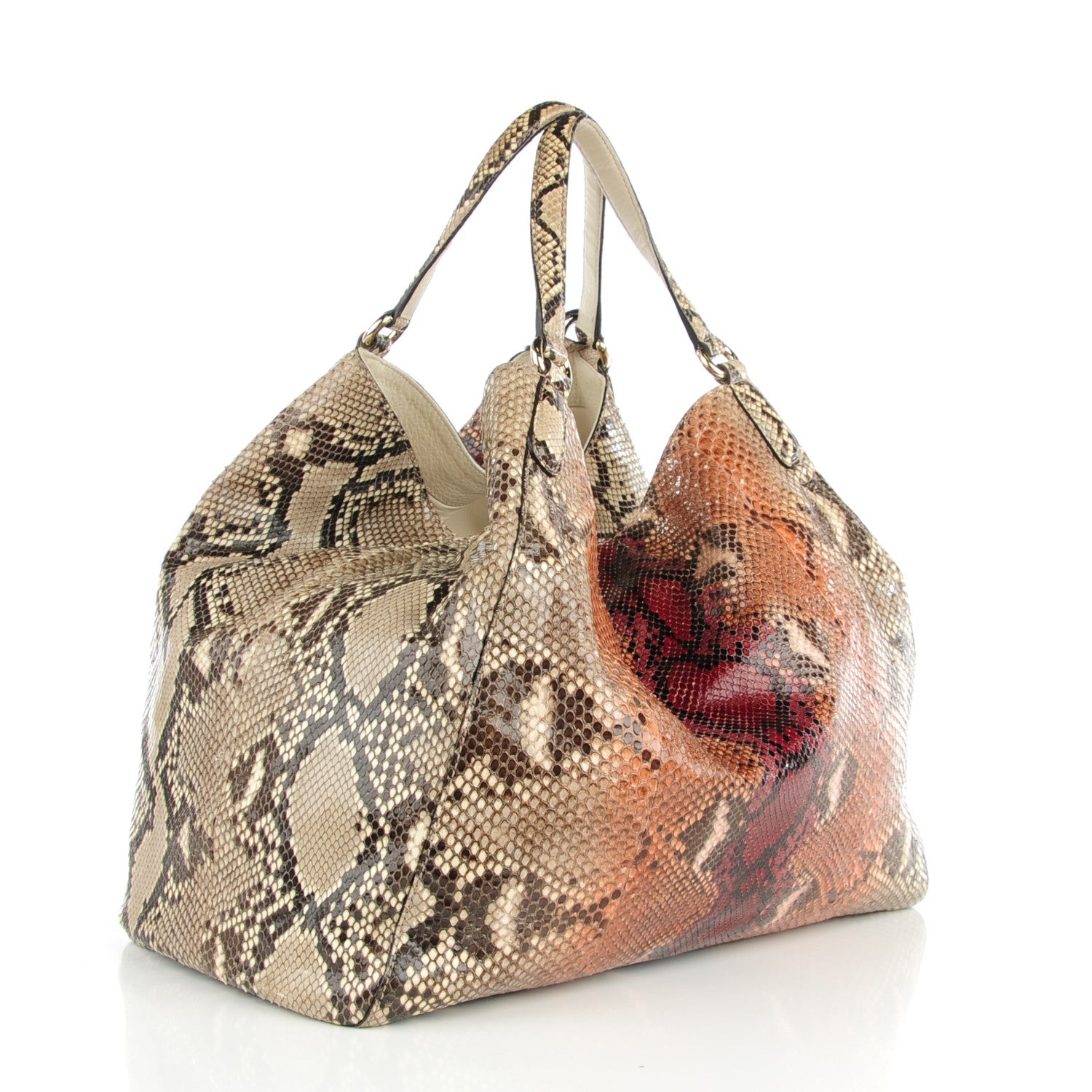 Gucci Python Large Soho Shoulder Bag Multicolor 3 of 10