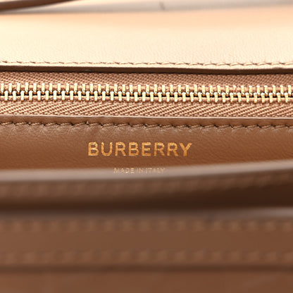 Burberry Calfskin Monogram Embossed Small TB Bag Light Camel 6 of 8