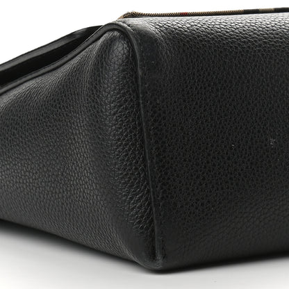Burberry Grainy Calfskin Vintage Check Note Crossbody Bag Black 7 of 10