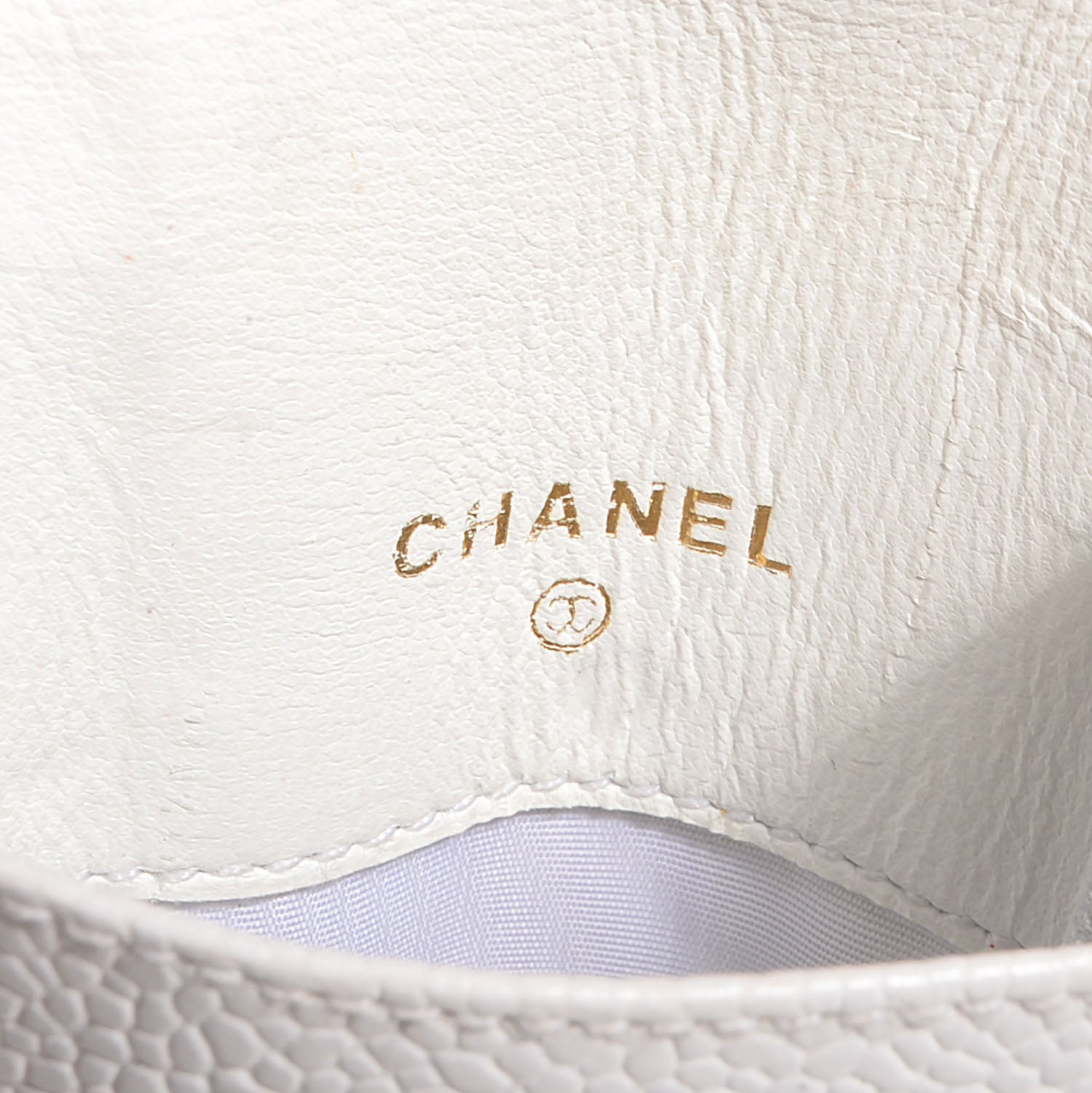 Chanel Caviar CC Eyeglasses Case White 5 of 7