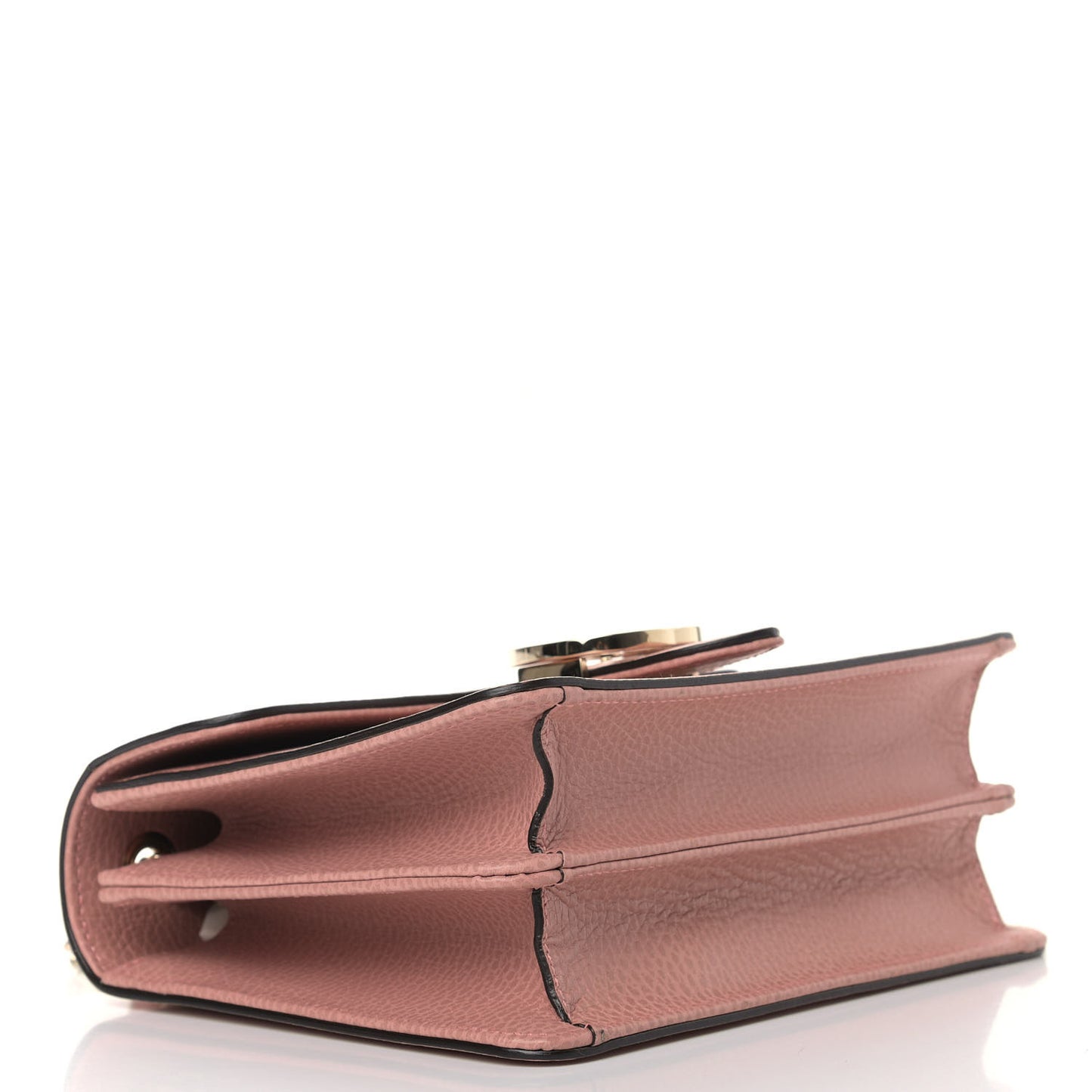 Dollar Calfskin Small Interlocking G Shoulder Bag Soft Pink
