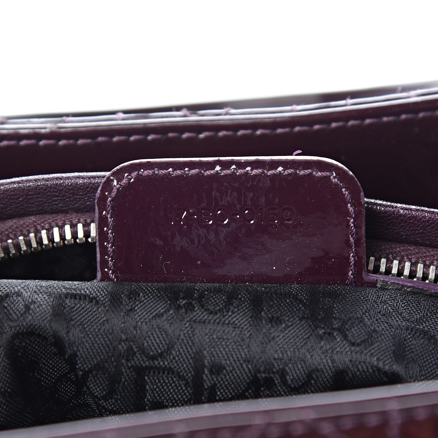 Christian Dior Patent Cannage Medium Lady Dior Purple 6 of 9