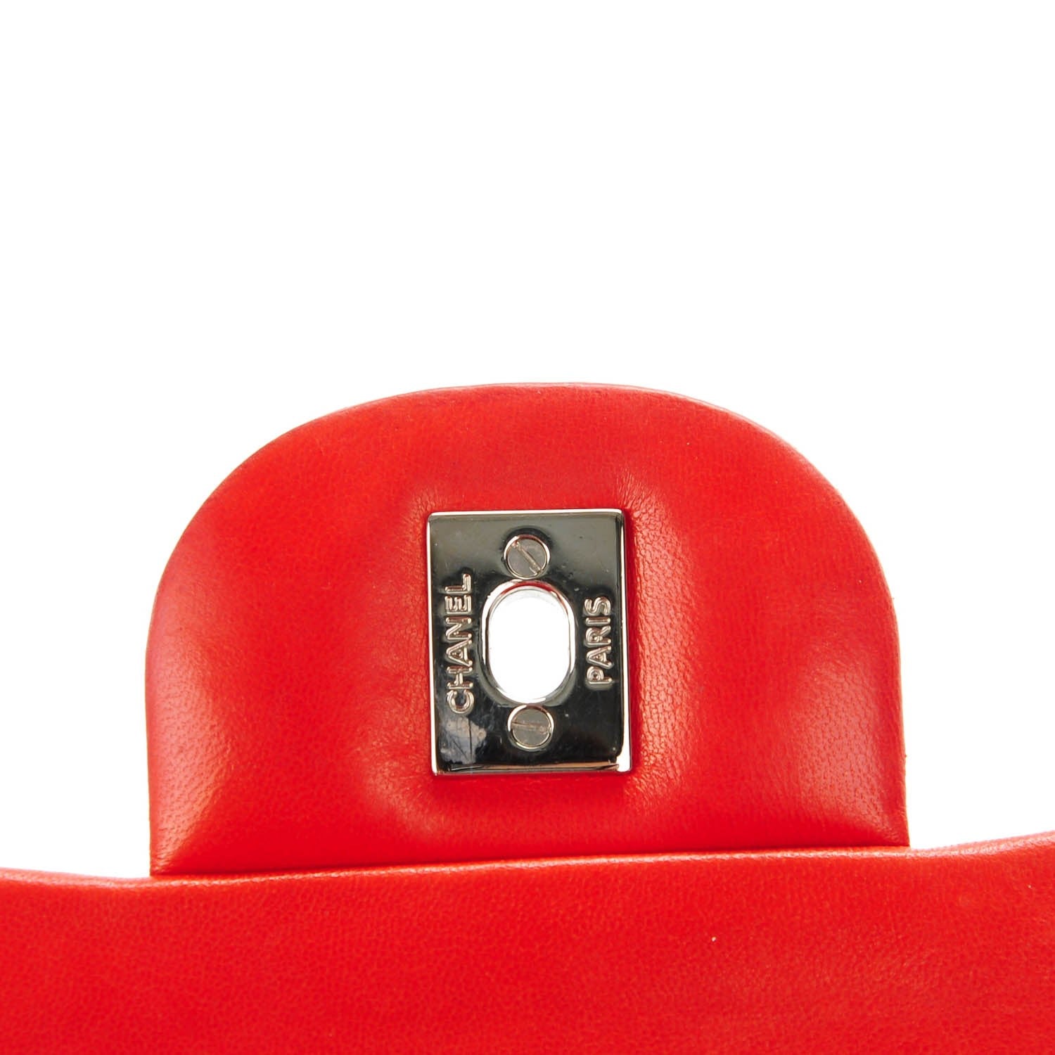 Chanel Lambskin Quilted Jumbo Double Flap Red 5 of 11