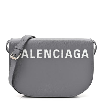 Balenciaga Signature Grained Calfskin Logo S Ville Day Bag Gris Perle Fonce White 1 of 14