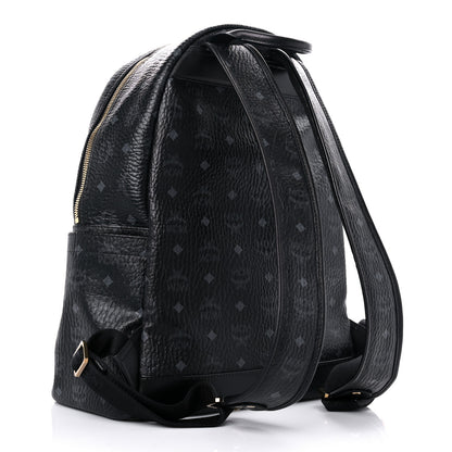 MCM Visetos Studded Medium Stark M Backpack Black 3 of 13